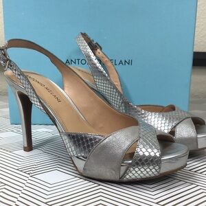 Antonio Melani silver heels